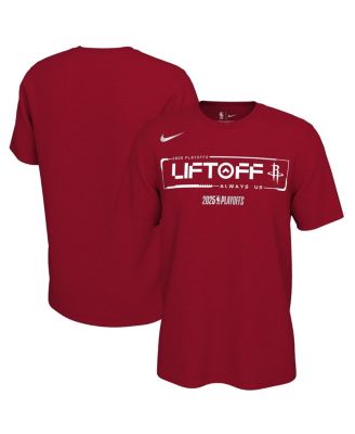 Nike - Men's and Women's&nbsp;Red Houston Rockets 2025 NBA Playoffs On-Court Mantra T-Shirt