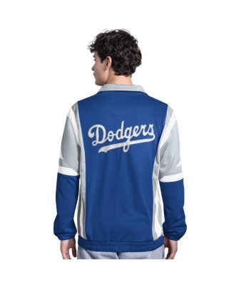 Мужская спортивная куртка из трикотажа Los Angeles Dodgers Contender королевского/серого цвета на молнии для начинающих