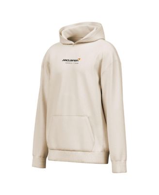 Мужская верхняя одежда кремового цвета McLaren F1 Team Drive, быстровыстиранный пуловер с капюшоном