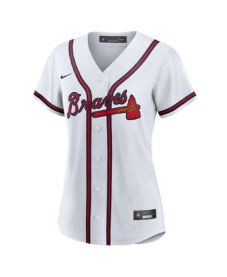 Женская футболка Nike Marcell Ozuna White Atlanta Braves Home Replica от Nike.