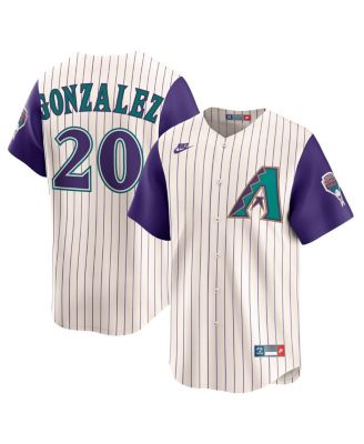 Nike - Men's Luis Gonzalez Cream Arizona Diamondbacks Throwback Cooperstown Collection Limited Jersey