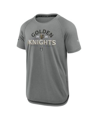 Мужская футболка Fanatics Heather Gray Vegas Golden Knights 2025 Плей-офф Кубка Стэнли Authentic Pro Rink Performance от Fanatics.