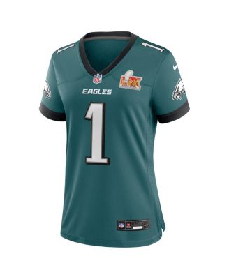 Женская майка Nike Jalen Hurts темно-зеленого цвета Philadelphia Eagles Super Bowl LIX Game Player