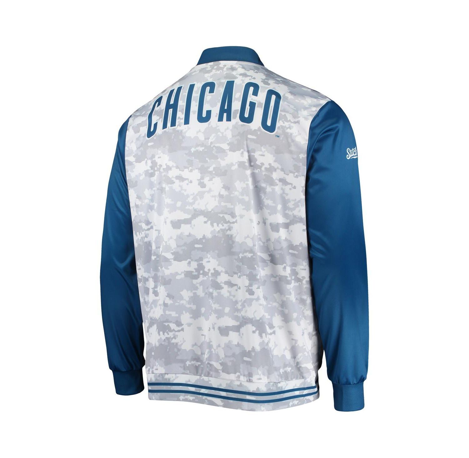 Men's Royal Chicago Cubs Camo Full-Zip Jacket