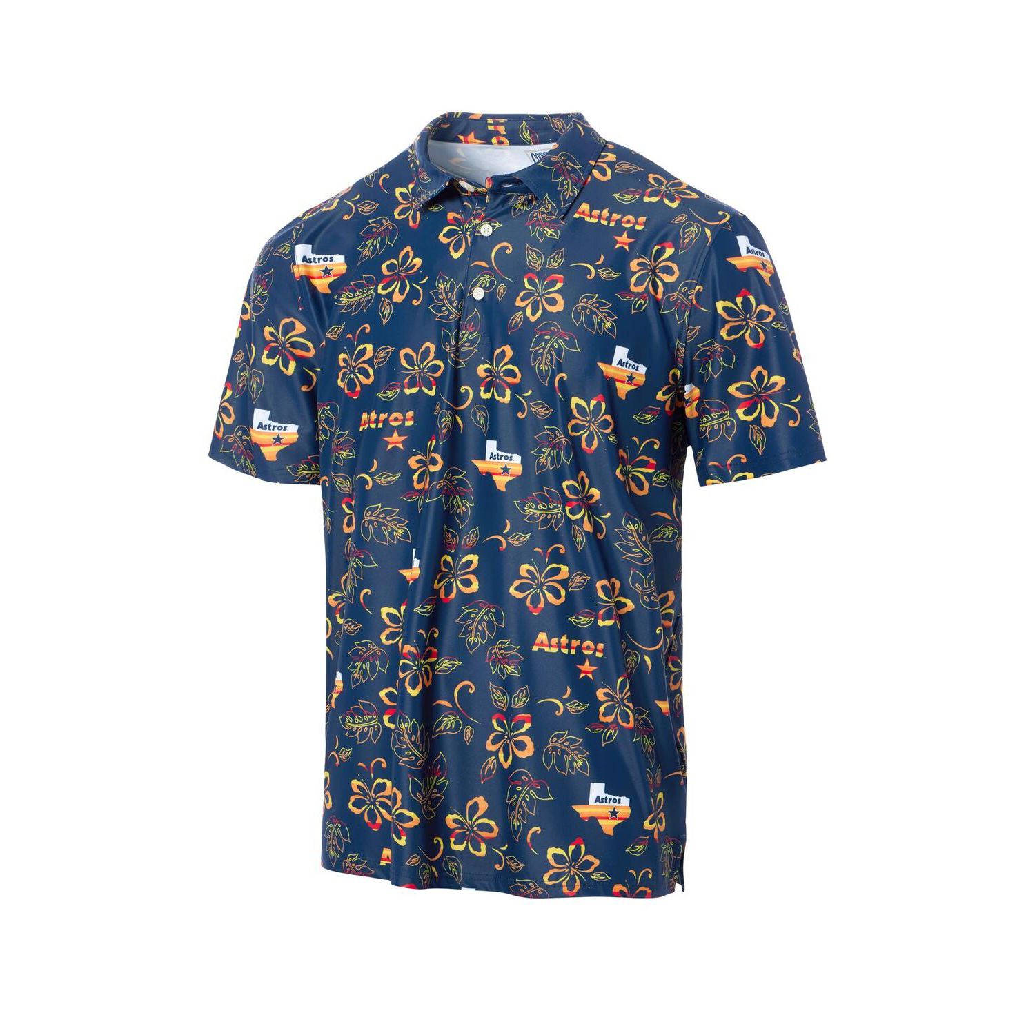 Men's Navy Houston Astros Cooperstown Collection Performance Polo Shirt