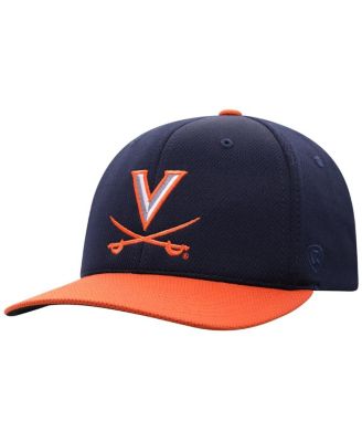 Top of the World - Men's True Navy/Orange Virginia Cavaliers Reflex Two-Tone Flex Hat