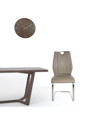 Set of Two Faux Leather Cantilever Chairs for Modern Home and Office Seating