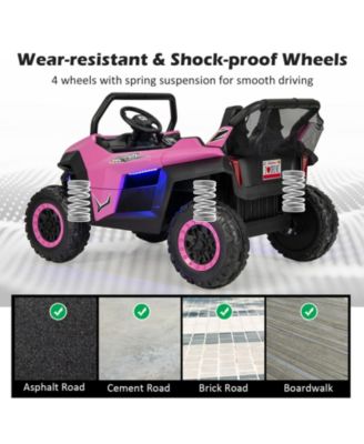 12V 2-Seater Kids Ride on UTV with Slow Start Function and Music Player