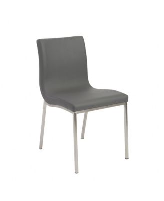 Upholstered Leather Dining Chairs Set of 2 with Supportive Backrest for Dining Room