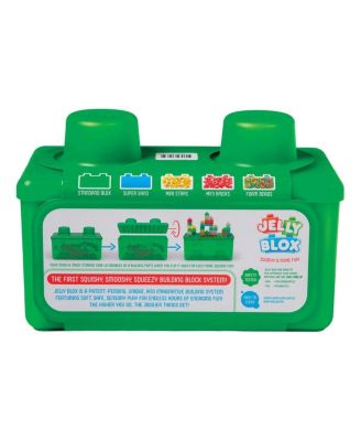 Jelly Blox Stash 'N Stack Blocks in 2-in-1 Storage Set