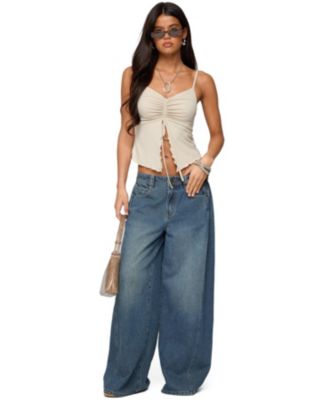 Women's Landon Drawstring Split Front Top