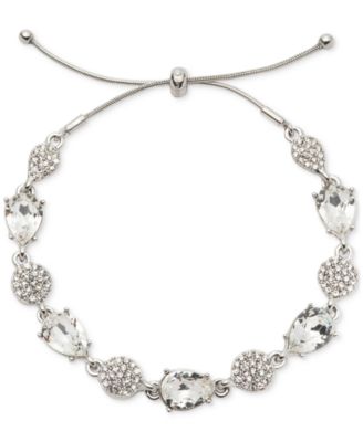 Браслет-слайдер с бусинами из паве и кристаллами грушевидной формы от Givenchy