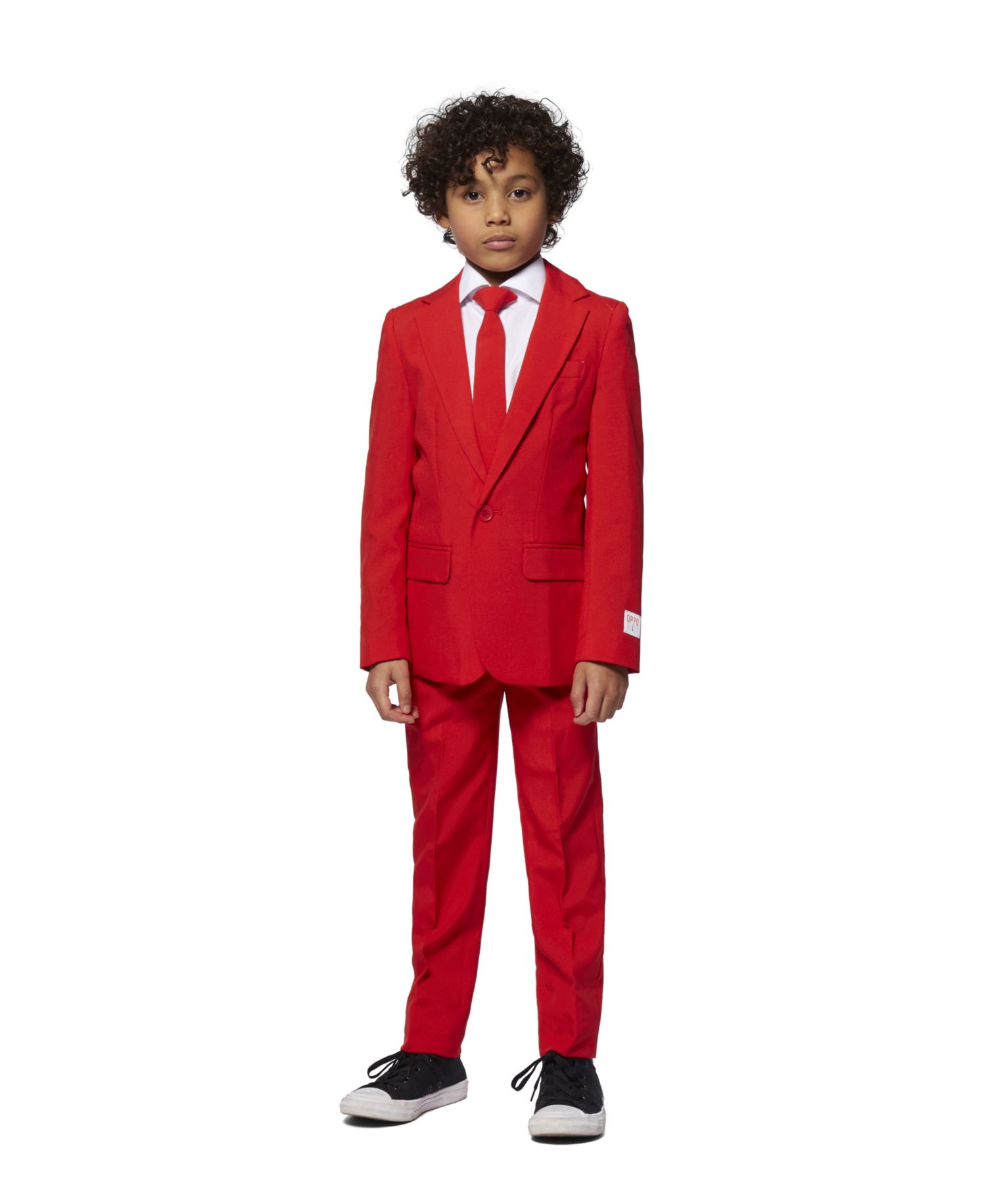 Toddler and Little Boys 3-Piece Devil Solid Suit Set