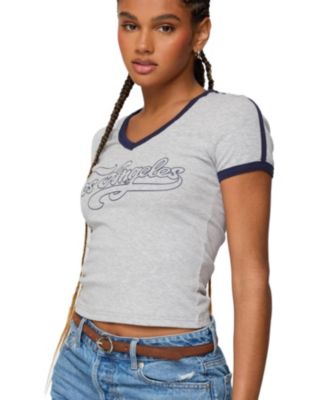 Женская контрастная футболка с логотипом Los Angeles