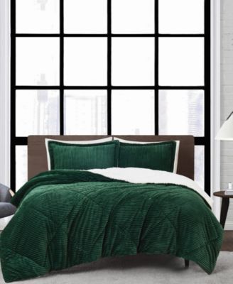 Signature Corduroy 3-Pc. Comforter Set, Full/Queen