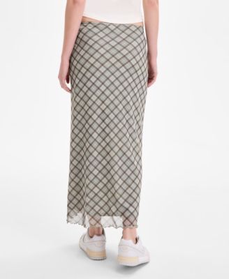 Juniors' Floral-Print Maxi Skirt