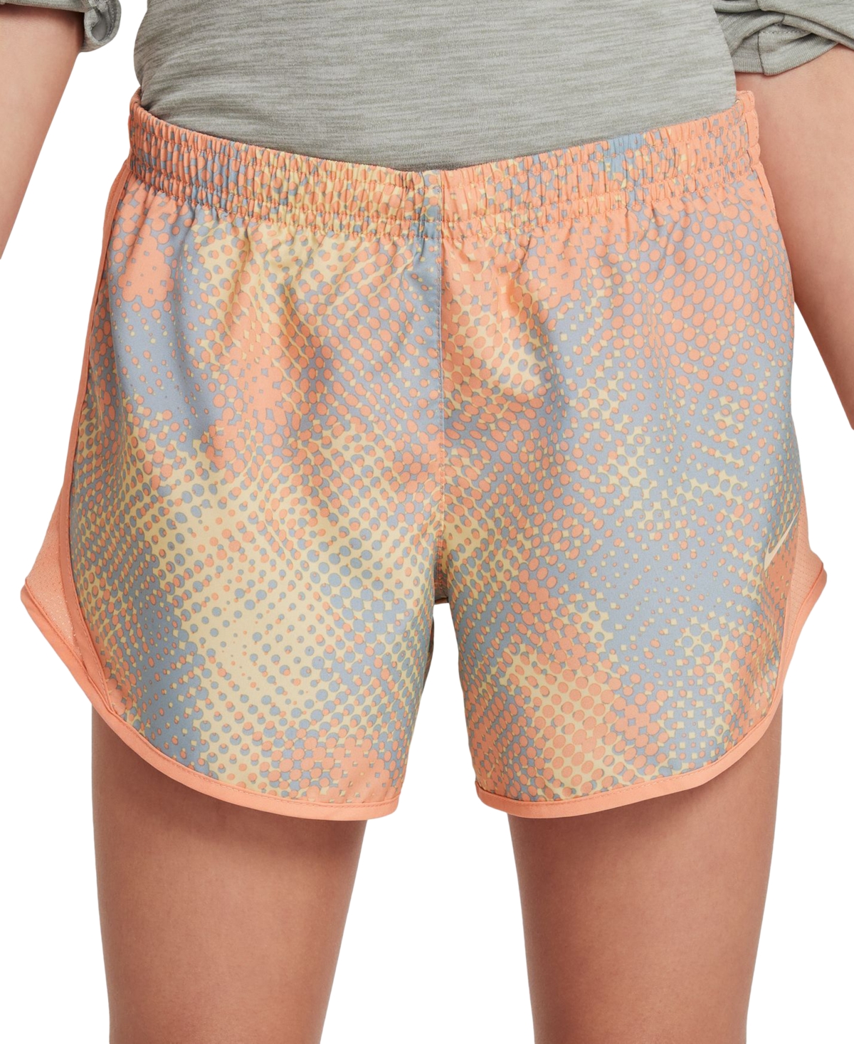 Nike Big Girls Printed Tempo Dri-fit 3" Shorts In Multi
