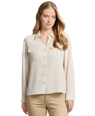 Jones New York - Women's Long-Sleeve Utility Shirt