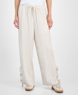 Women's Cutout Drawstring Pants, Exclusively at Macy's