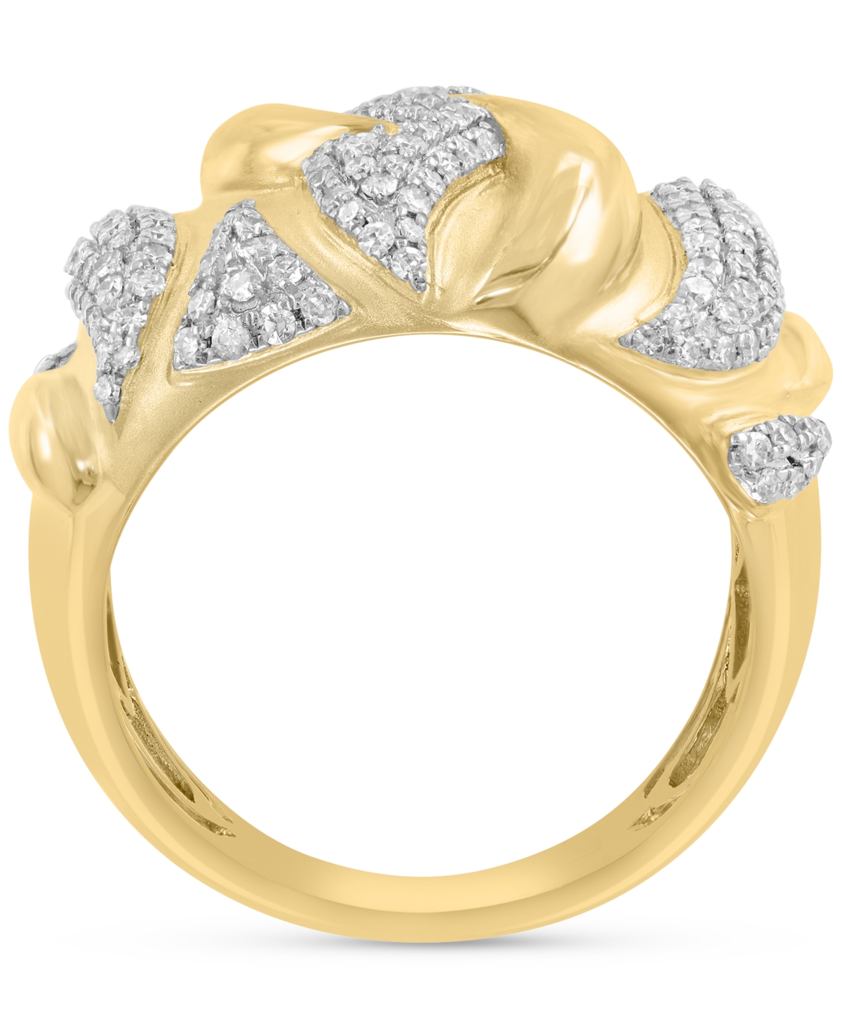 Effy Collection Effy Diamond Statement Ring (5/8 Ct. T.w.) In 14k Yellow Gold