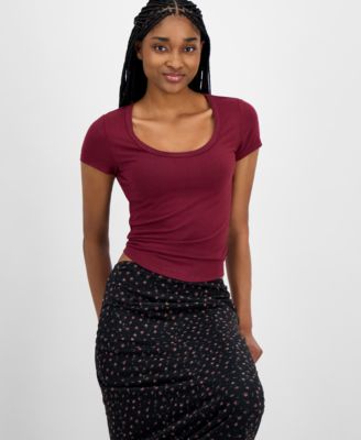 Juniors' Floral-Print Maxi Skirt