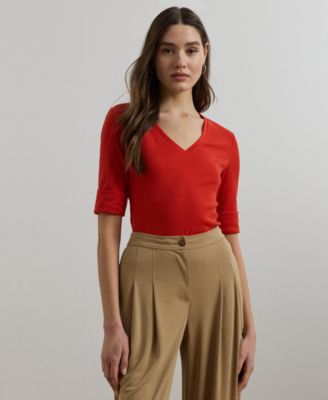 Lauren Ralph Lauren - Elbow-Sleeve Top