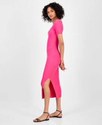 Women's Ribbed Knit Bodycon Dress