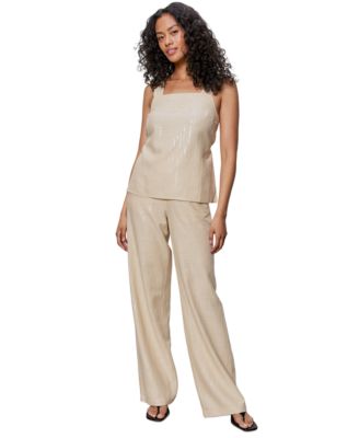 Women's Desert Square-Neck Sleeveless Sequin Top