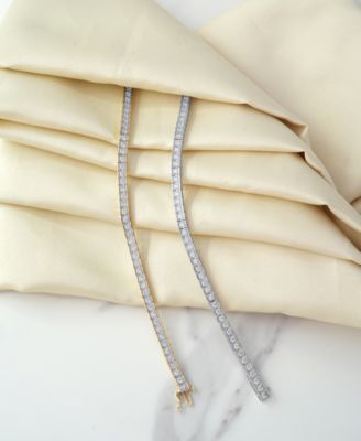 Коллекция браслетов с бриллиантами (4-1/2 карата по весу - 5-7/8 карат по весу) из золота 10 карат или белого золота 10 карат, от 6-1/2