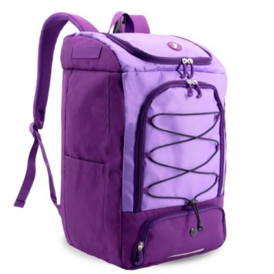 Athlete Backpack with Shoe Compartment Bat Holders and Night Visibility