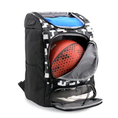 Athlete Backpack with Shoe Compartment Bat Holders and Night Visibility