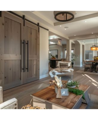 Round Series Door Handle - Black - 48" Inches