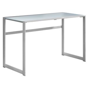 Rustic Wood Computer Desk with Open Storage and Cable Management