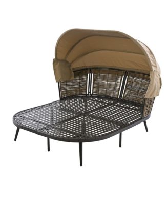 4 Piece Patio Furniture Set, Aluminum Conversation Set, Outdoor Garden Sofa Set with Armchairs, Loveseat, Center Coffee Table and Cushions