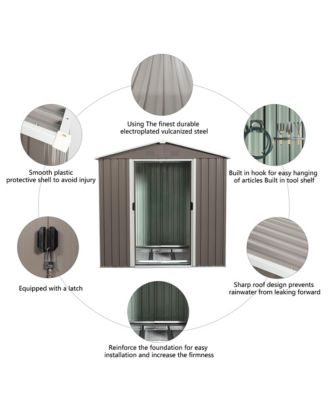 6ft x 5ft Outdoor Metal Storage Shed