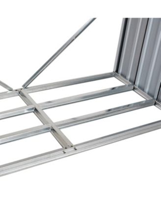 6 ft. W x 3 ft. D Steel Log Storage Shed, Firewood Rack, for Backyard Garden Patio Porch