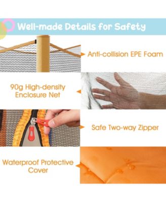 48 Inch Toddler Trampoline with Safety Enclosure Net