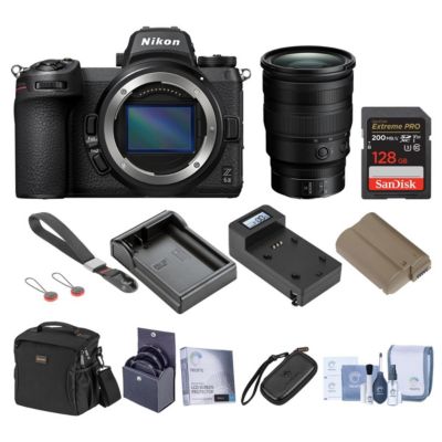 Z 6II Mirrorless Camera with f/2.8 S Lens,UHS-I U3 SDXC Memory Card, Multi-Device Shoulder Bag,Lithium-Ion Battery Pack,Smart Charger
