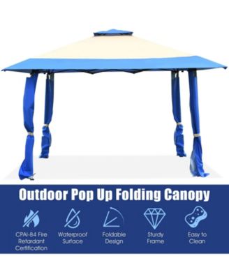 13 x 13 Feet Pop Up Gazebo Tent with Carry Bag for Patio Garden