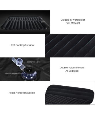 Inflatable SUV Air Backseat Mattress Travel Pad with Pump Camping