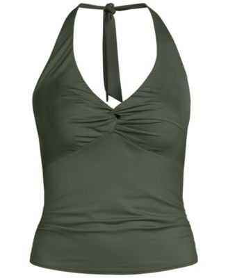 Women's Twist Halter Tankini Top