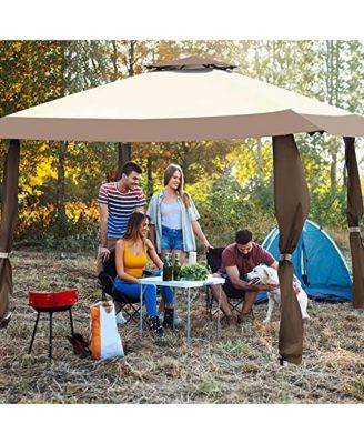 13 x 13 Feet Pop Up Gazebo Tent with Carry Bag for Patio Garden
