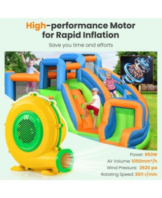 950W Air Blower Air Pump Fan with Convenient Handle and Ground Stakes