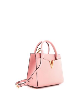 Кожаная сумка-тоут Versace Medium Virtus с передним карманом, бывшая в употреблении