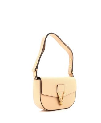 Кожаная сумка-мессенджер Versace Medium Virtus с клапаном, бывшая в употреблении