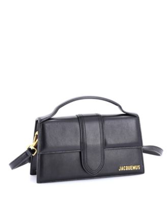 Кожаная сумка с клапаном Jacquemus Le Grand Bambino, бывшая в употреблении