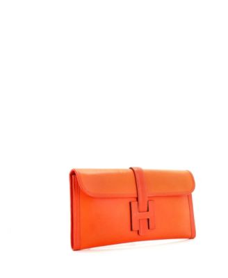 Подержанный клатч Hermes 29 Jige Elan с муфтой Swift от Chevre Mysore