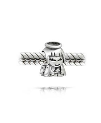 Защита ювелирных изделий Bling, вдохновляющий шарм из бисера с Ангелом-хранителем, серебро 925 пробы.