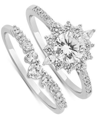 Giani Bernini, 2 шт. Свадебный набор с фианитами из чистого серебра, эксклюзивно в Macy's