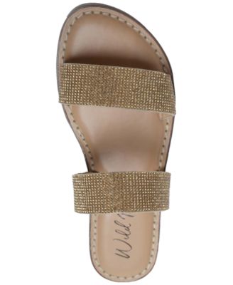 Ginnie Double-Band Slide Flat Sandals, Created for Macy's